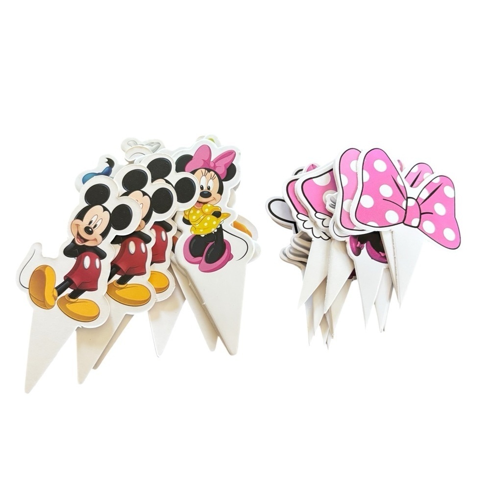 Disney Baby Minnie Mouse Mickey & Friends Cake Cup Cake Toppers X 50+ Pieces